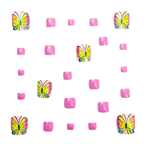 12 Sizes-24 Pcs Press On Nails Y960