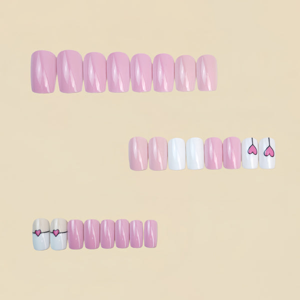 12 Sizes-24 Pcs Press On Nails Y1636