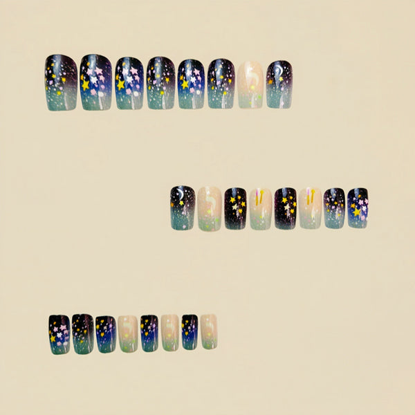 12 Sizes-24 Pcs Press On Nails Y630
