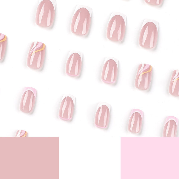 12 Sizes-24 Pcs Press On Nails JP2542