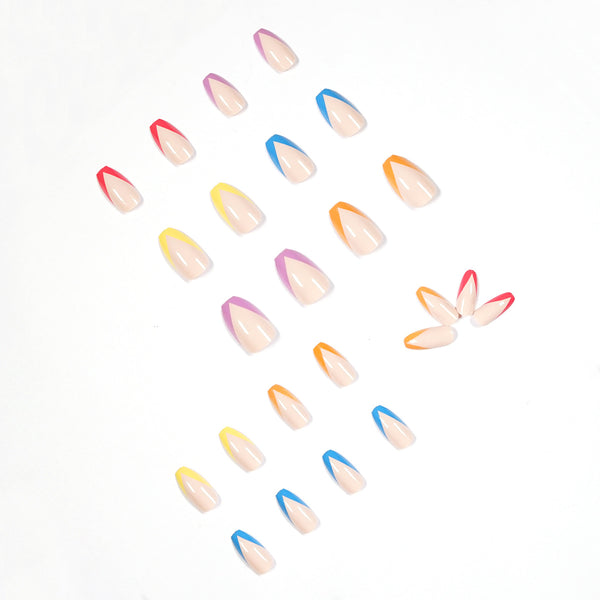 12 Sizes-24 Pcs Press On Nails JP1135