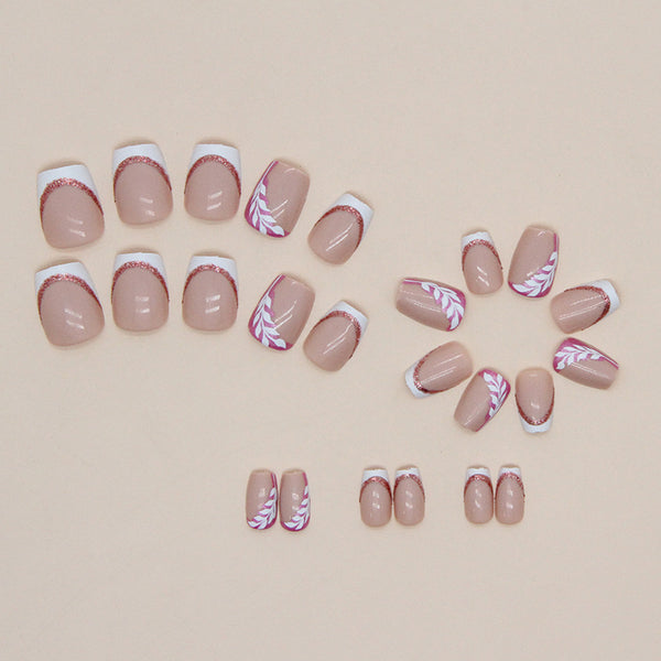12 Sizes-24 Pcs Press On Nails W564