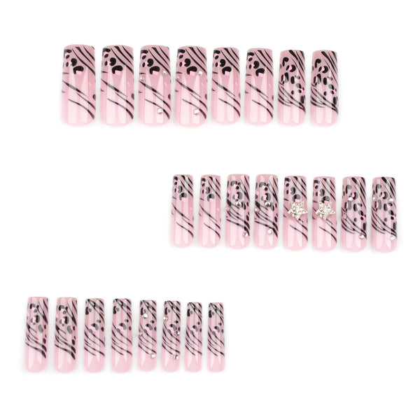 12 Sizes-24 Pcs Press On Nails JP3508