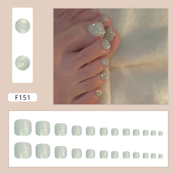 12 Sizes-24 Pcs Press On Nails F151
