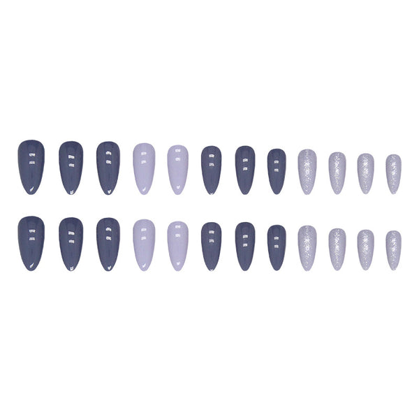 12 Sizes-24 Pcs Press On Nails W1056
