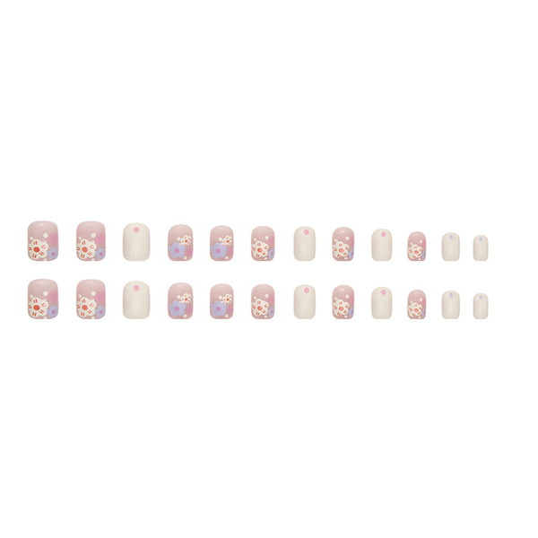 12 Sizes-24 Pcs Press On Nails R735