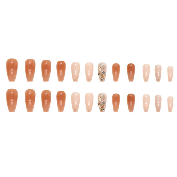 12 Sizes-24 Pcs Press On Nails Z530