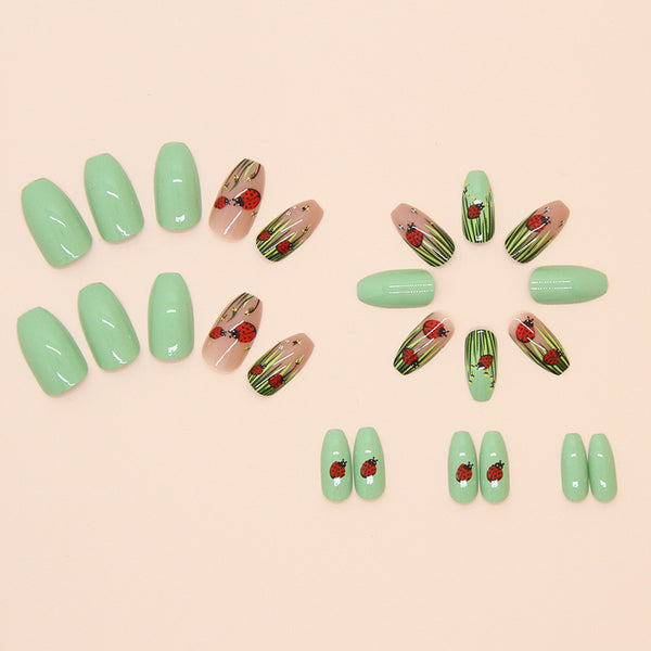 12 Sizes-24 Pcs Press On Nails W1635