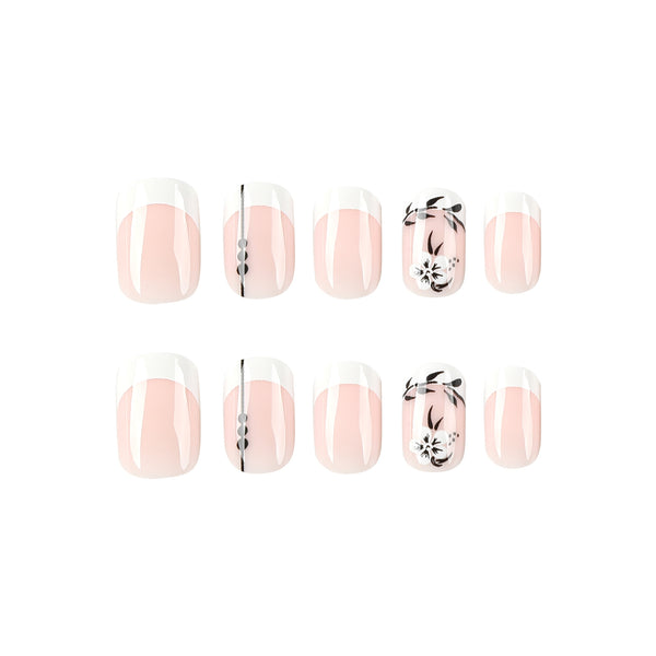 12 Sizes-24 Pcs Press On Nails JP2580