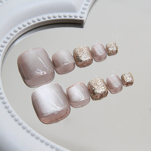 12 Sizes-24 Pcs Press On Nails F136