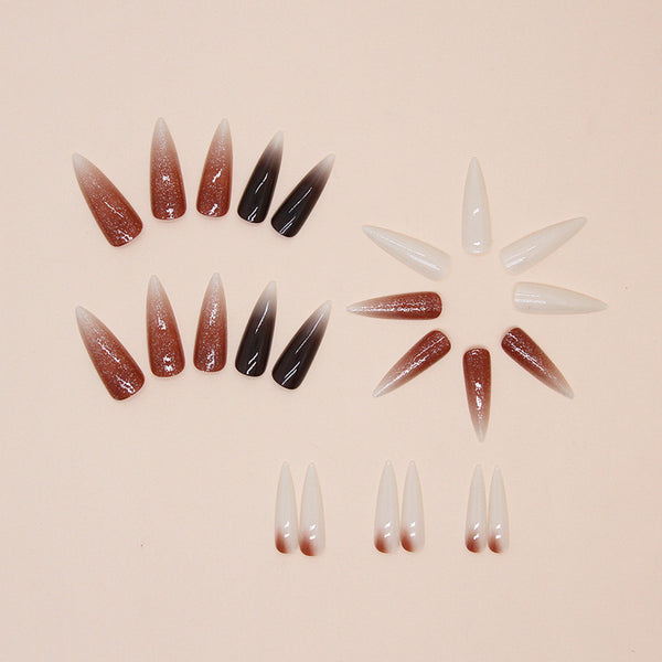 12 Sizes-24 Pcs Press On Nails W1543