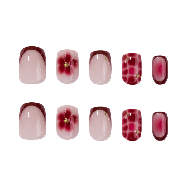 12 Sizes-24 Pcs Press On Nails JP4405