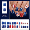 12 Sizes-24 Pcs Press On Nails C1734