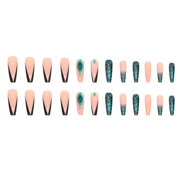 12 Sizes-24 Pcs Press On Nails Z664
