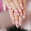 12 Sizes-24 Pcs Press On Nails JP1527
