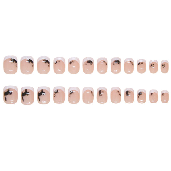 12 Sizes-24 Pcs Press On Nails R859