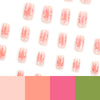 12 Sizes-24 Pcs Press On Nails JP3097