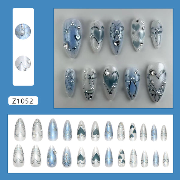 12 Sizes-24 Pcs Press On Nails Z1052