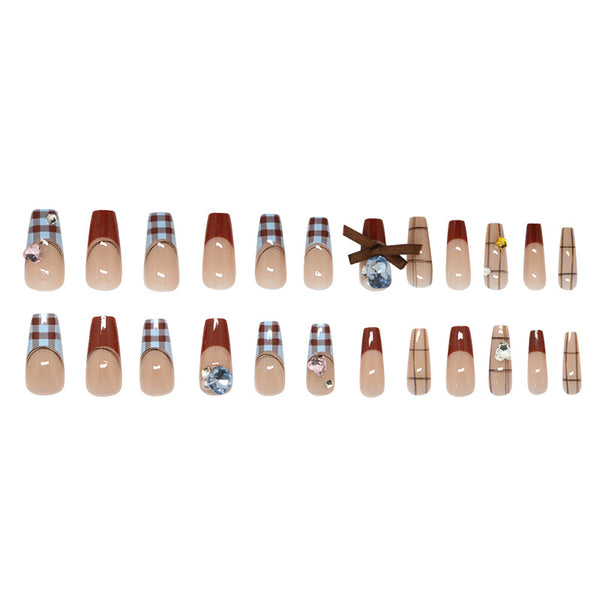 12 Sizes-24 Pcs Press On Nails Z999