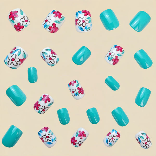 12 Sizes-24 Pcs Press On Nails Y746