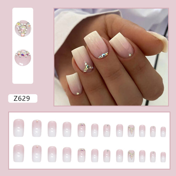 12 Sizes-24 Pcs Press On Nails Z629