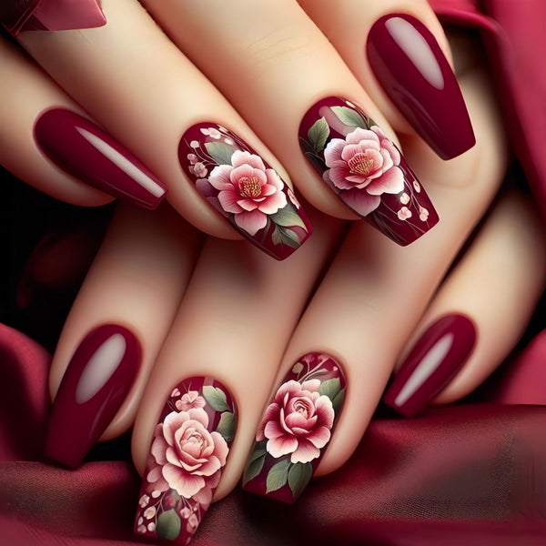 12 Sizes-24 Pcs Press On Nails Y1720