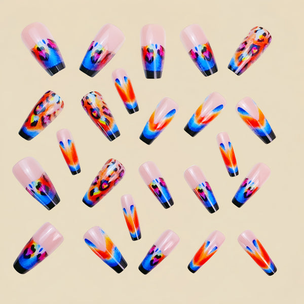 12 Sizes-24 Pcs Press On Nails Y837