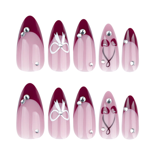 12 Sizes-24 Pcs Press On Nails JP3733