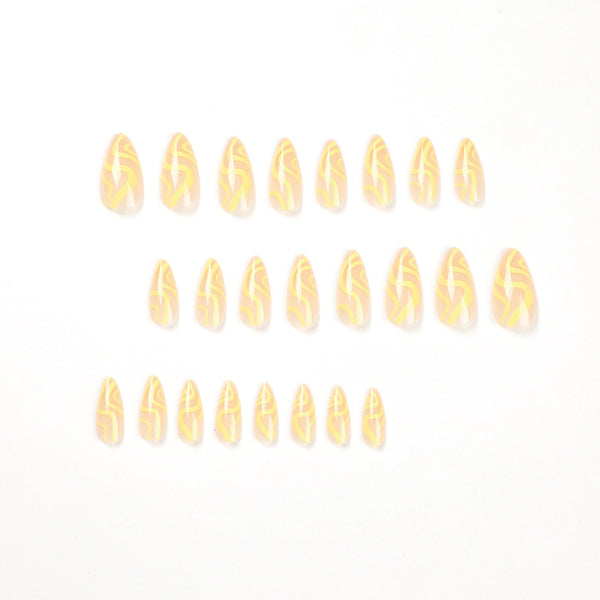 12 Sizes-24 Pcs Press On Nails JP1844