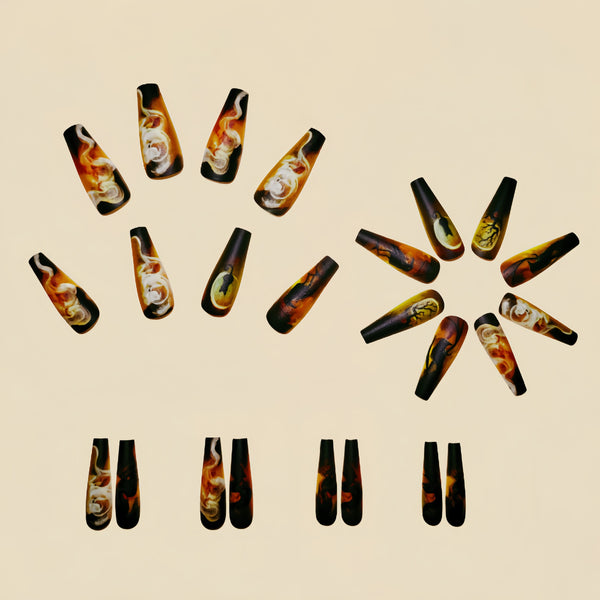 12 Sizes-24 Pcs Press On Nails Y257