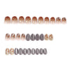 12 Sizes-24 Pcs Press On Nails GN043