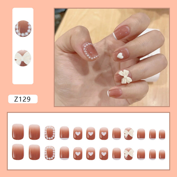 12 Sizes-24 Pcs Press On Nails Z122