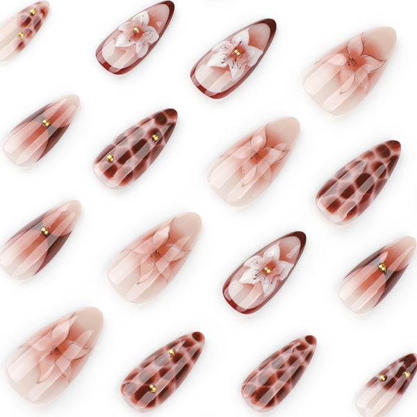 12 Sizes-24 Pcs Press On Nails JP3786