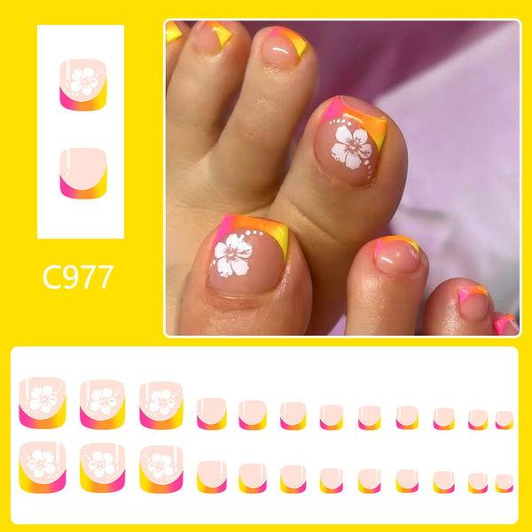 12 Sizes-24 Pcs Press On Nails C977