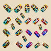 12 Sizes-24 Pcs Press On Nails Y1581