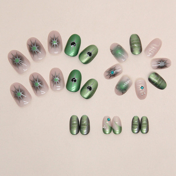 12 Sizes-24 Pcs Press On Nails Z808