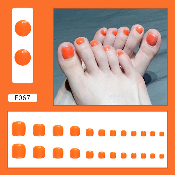 12 Sizes-24 Pcs Press On Nails F067