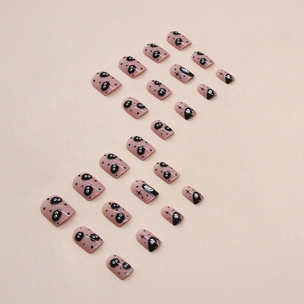 12 Sizes-24 Pcs Press On Nails W1292