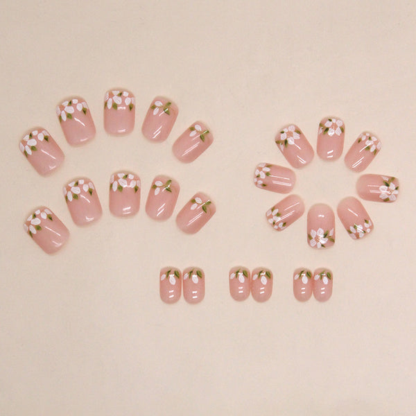 12 Sizes-24 Pcs Press On Nails W1445