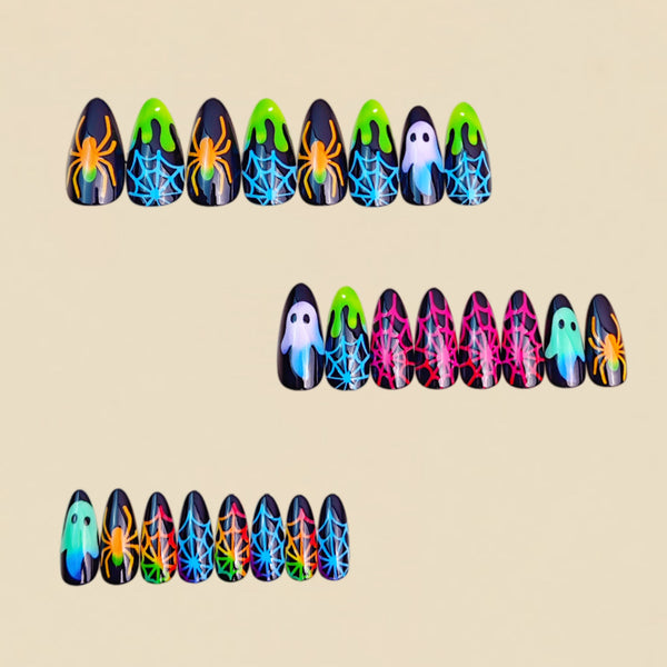 12 Sizes-24 Pcs Press On Nails y2043-24