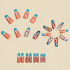 12 Sizes-24 Pcs Press On Nails Y1909