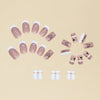 12 Sizes-24 Pcs Press On Nails Y032