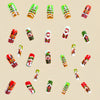 12 Sizes-24 Pcs Press On Nails Y226