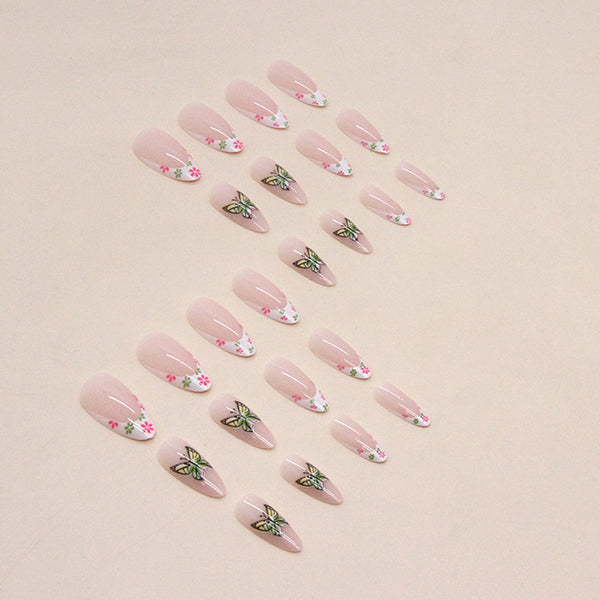 12 Sizes-24 Pcs Press On Nails W635