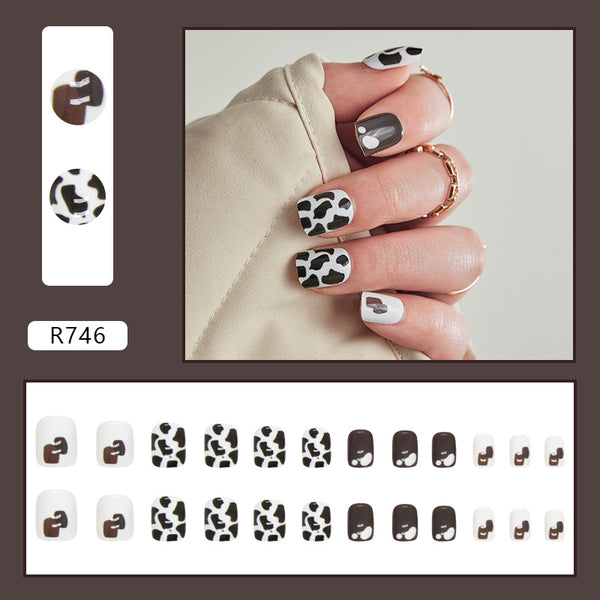12 Sizes-24 Pcs Press On Nails R721