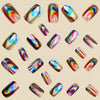 12 Sizes-24 Pcs Press On Nails Y1838