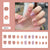 12 Sizes-24 Pcs Press On Nails R945