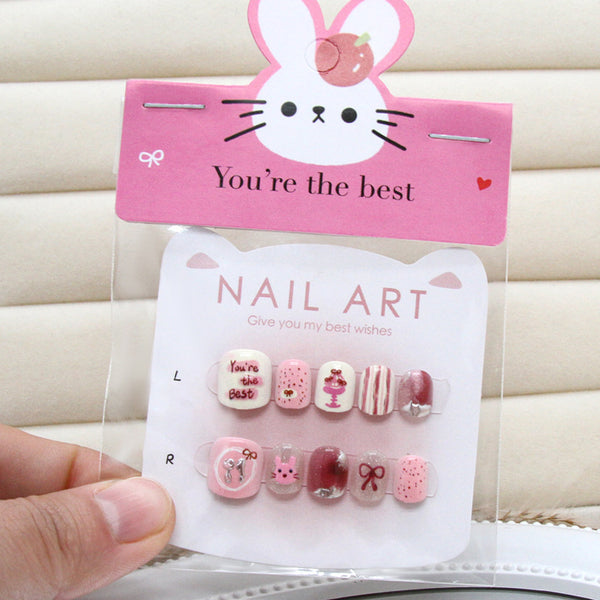 12 Sizes-24 Pcs Press On Nails K027