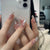 12 Sizes-24 Pcs Press On Nails Z035