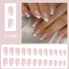 12 Sizes-24 Pcs Press On Nails C1166